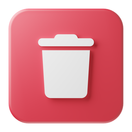 Delete Button  3D Icon