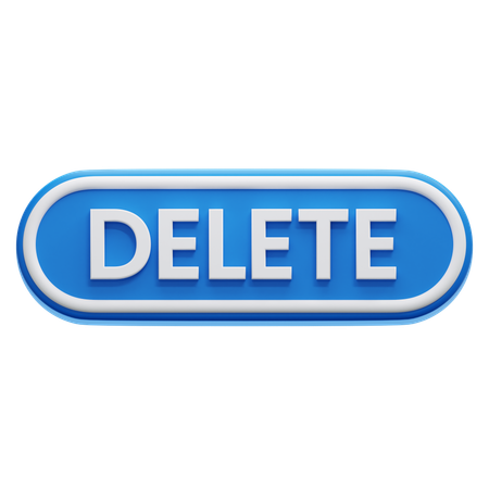 Delete Button  3D Icon