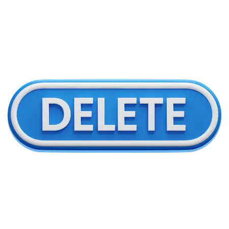 Delete Button  3D Icon