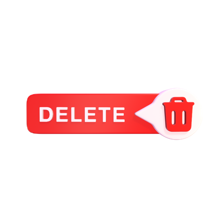 Delete Button  3D Icon