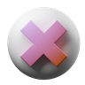 3d delete button logo