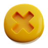 close button 3d logo