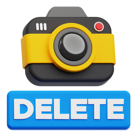 Delete Camera  3D Icon