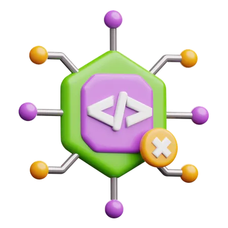 Delete Code  3D Icon