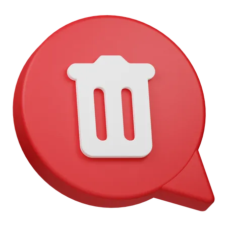 Delete Comment  3D Icon