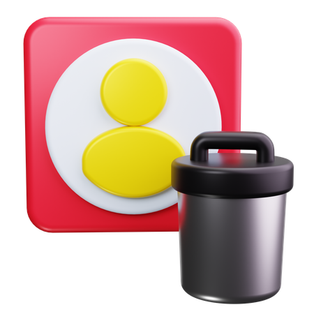 Delete Contact  3D Icon