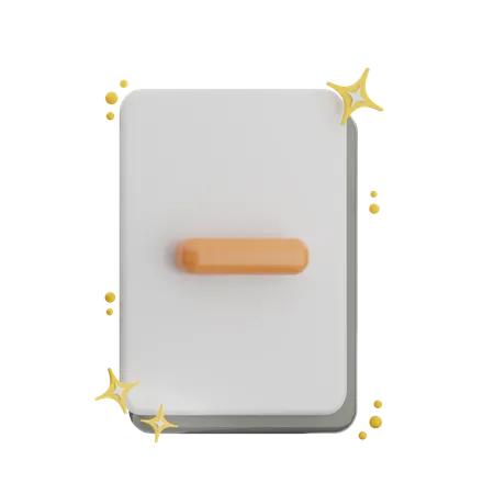Delete Document  3D Icon