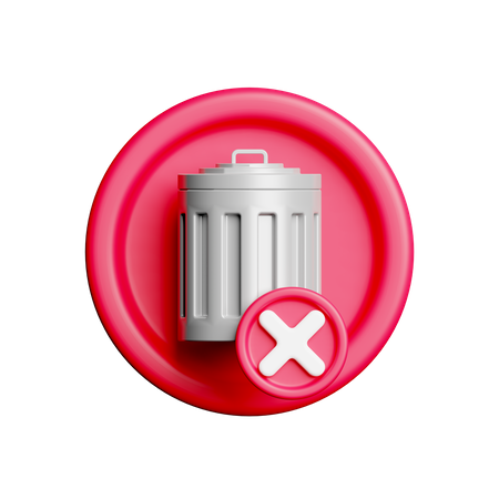 Delete Failed  3D Icon