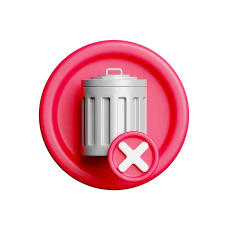 Delete Failed  3D Icon