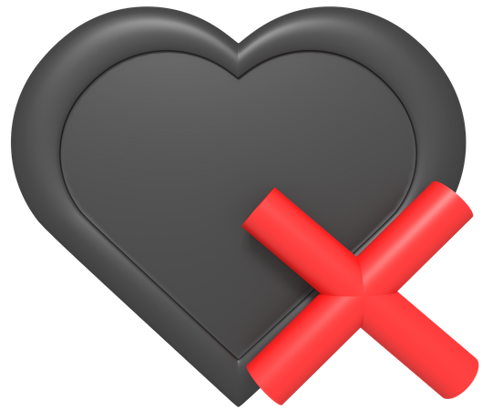 Delete Favorite  3D Icon