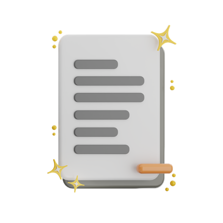 Delete File  3D Icon