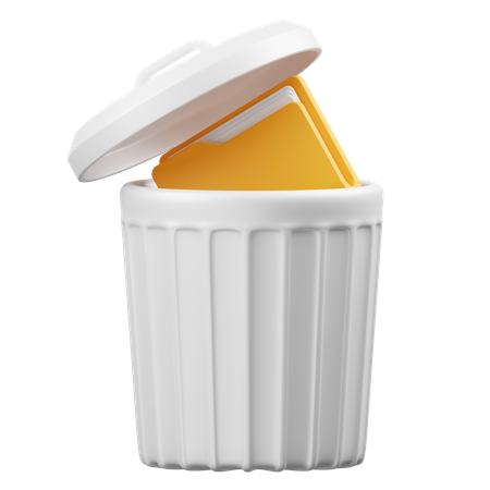 Delete Folder  3D Icon