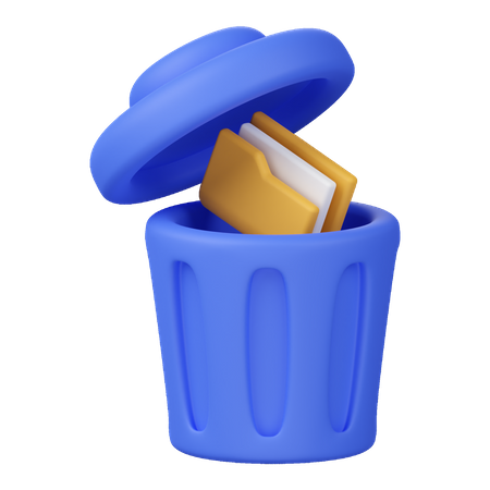 Delete Folder  3D Icon