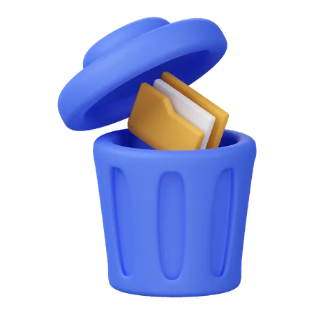 Delete Folder  3D Icon