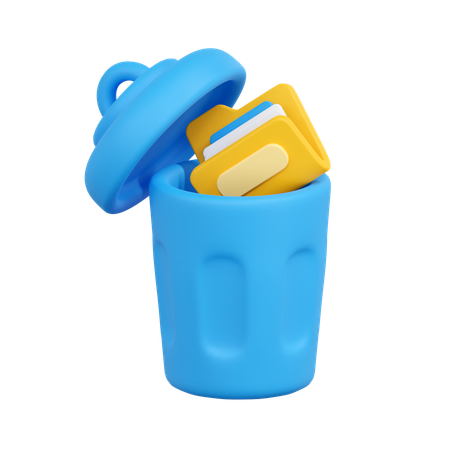 Delete folder  3D Icon