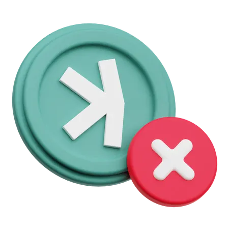 Delete Kaspa  3D Icon