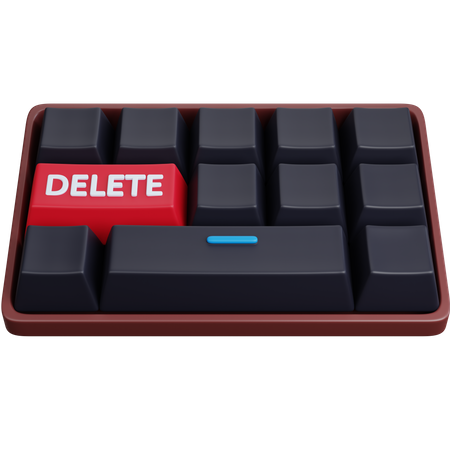 Delete Key  3D Icon