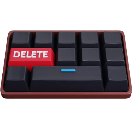Delete Key  3D Icon