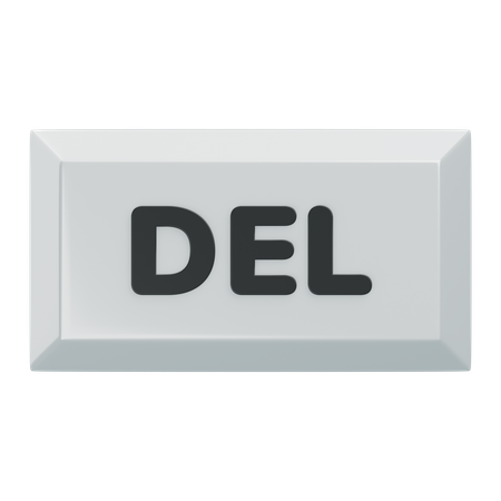 Delete Keyboard Key  3D Icon