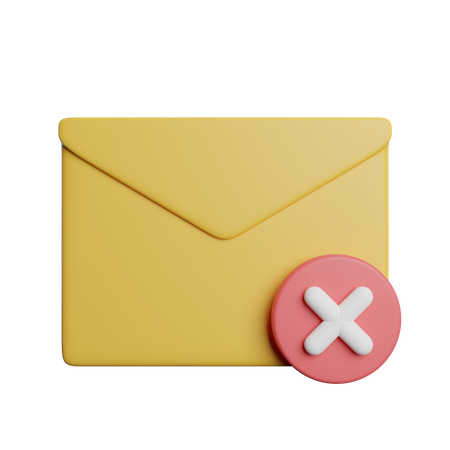 Delete Message  3D Icon