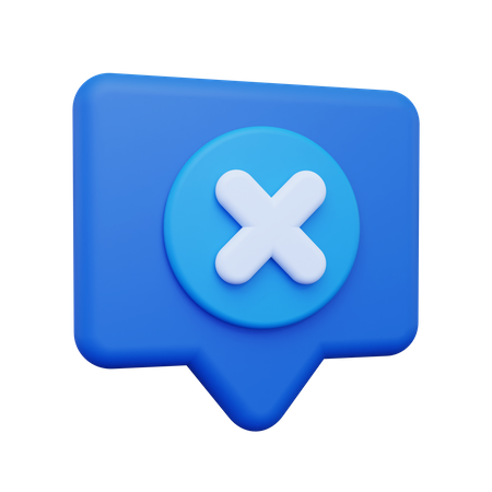 Delete Message  3D Icon