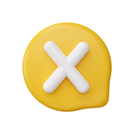 Delete Message  3D Icon