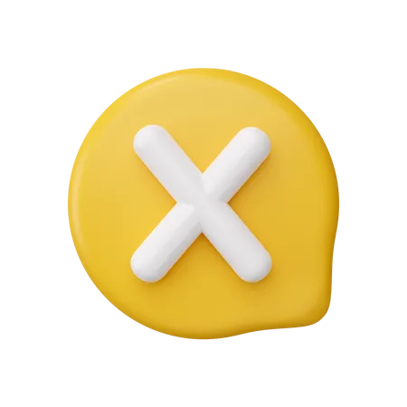 Delete Message  3D Icon