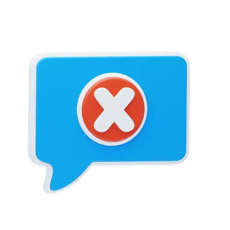 Delete Message1  3D Icon