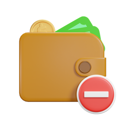 Delete Payment  3D Icon