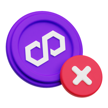 Delete Polygon  3D Icon