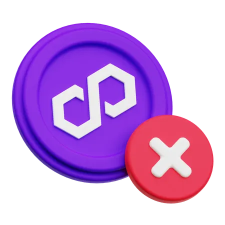 Delete Polygon  3D Icon
