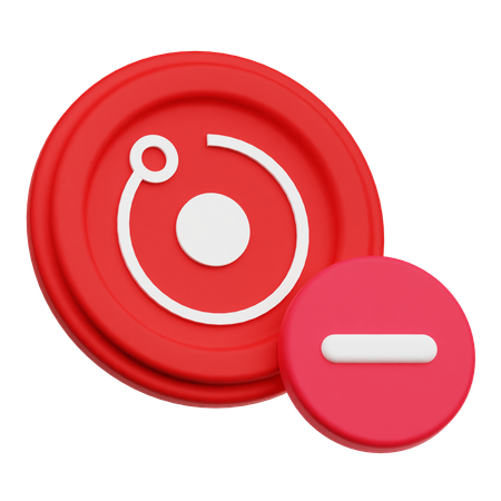 Delete Render Token  3D Icon