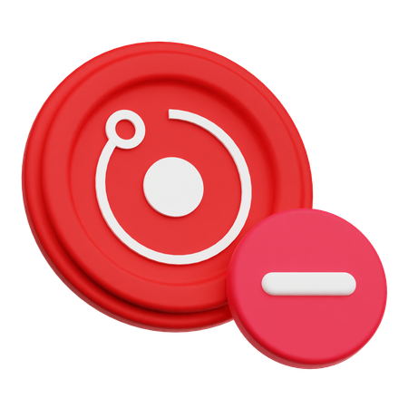 Delete Render Token  3D Icon