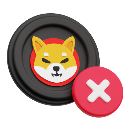 Delete Shiba Inu  3D Icon