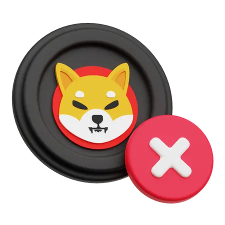 Delete Shiba Inu  3D Icon