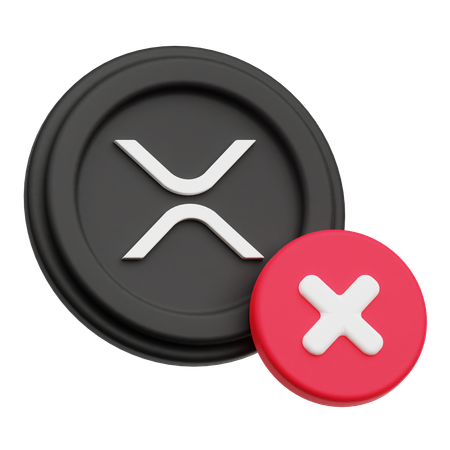 Delete XRP  3D Icon