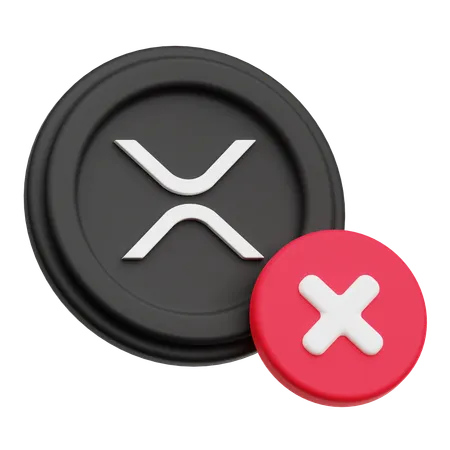 Delete XRP  3D Icon