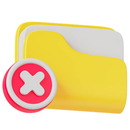 Deleted Document  3D Icon