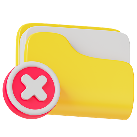 Deleted Document  3D Icon