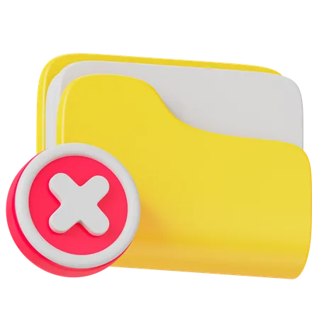 Deleted Document  3D Icon