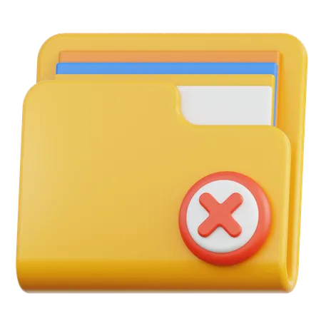 Deleted Document  3D Icon