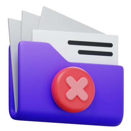 Deleted files  3D Icon