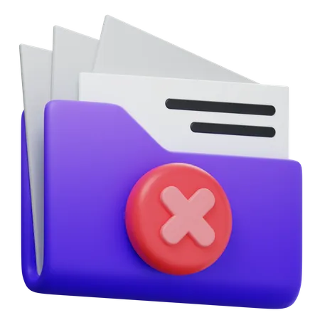 Deleted files  3D Icon