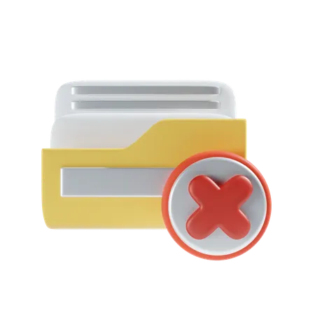 Deleted folder  3D Icon