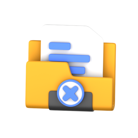 Deleted Folder  3D Icon
