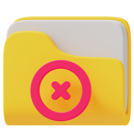 Deleted Folder  3D Icon