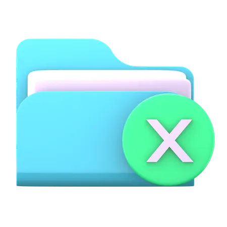 Deleted Folder  3D Icon