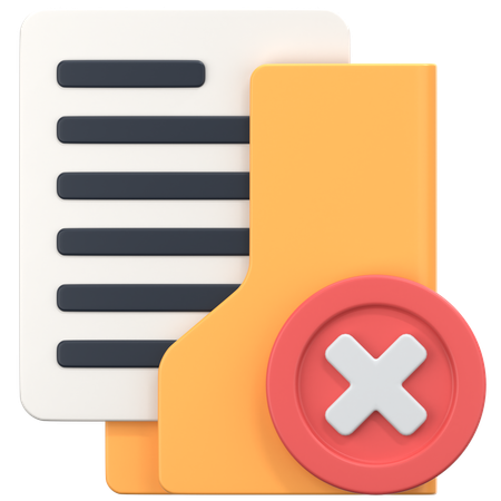 Deleted Folder  3D Icon