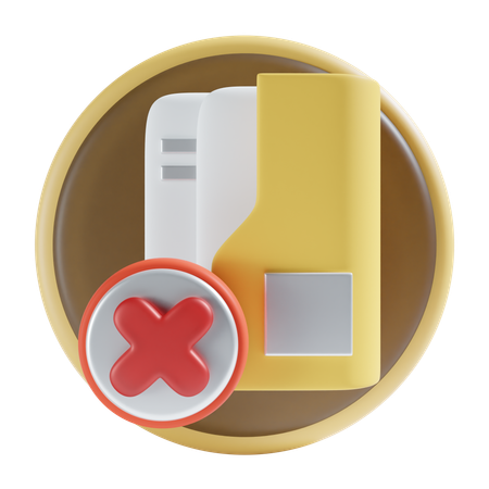 Deleted folder  3D Icon