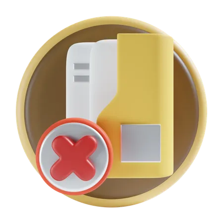 Deleted folder  3D Icon